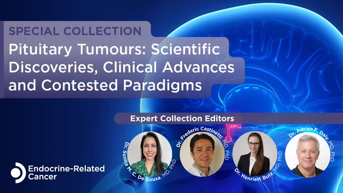 Special Collection: Pituitary Tumours: Scientific Discoveries, Clinical Advances and Contested Paradigms. 
Endocrine-Related Cancer.
Collection Editors:
Dr. Sunita M. C. De Sousa, MD, PhD
Dr. Frederic Castinetti, MD, PhD
Dr. Henriett Butz, MD, PhD
Dr. Adrian F. Daly, MD, PhD