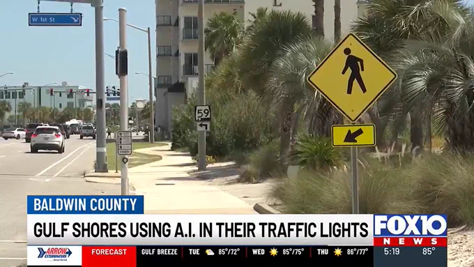Gulf Shores, Alabama is using Derq AI technology to help make streets safer for pedestrians and drivers. 