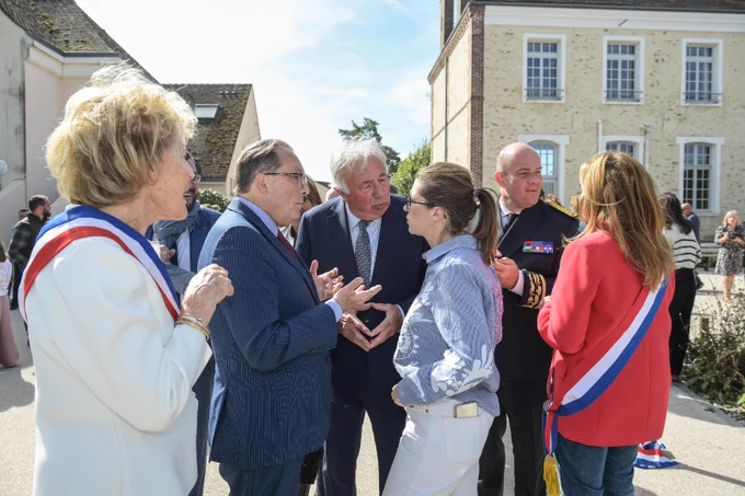 Inauguration de la cour végétalisée de l'école communale d'Orphin