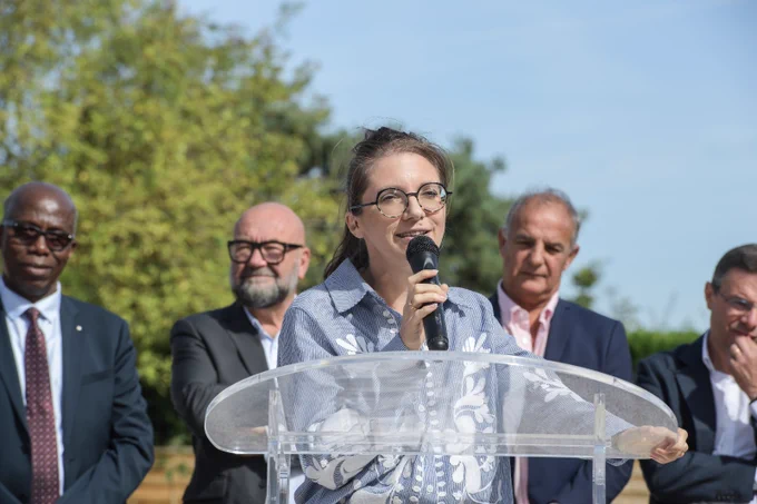 Inauguration de la cour végétalisée de l'école communale d'Orphin