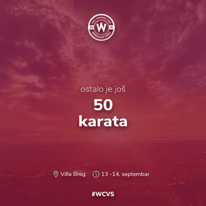 poslednjih 50 karata je u prodaji