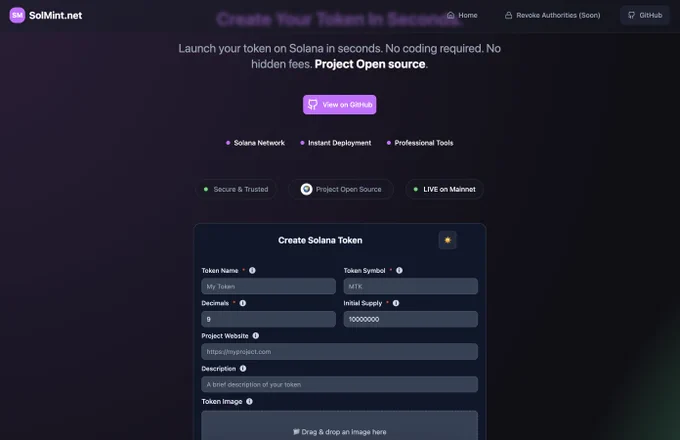 Create your own token open source on solana.