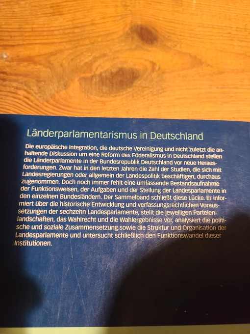 "European integration, German unification, and, not least, the ongoing debate about a reform of federalism in Germany are presenting new challenges to the state parliaments in the Federal Republic of Germany. While the number of studies dealing with state governments or state politics in general has certainly increased in recent years, a comprehensive inventory of the functions, tasks, and status of the state parliaments in the individual federal states is still lacking. This anthology fills this gap. It provides information on the historical development and constitutional requirements of the sixteen state parliaments, presents the respective party landscapes, electoral law, and election results, analyzes the political and social composition as well as the structure and organization of the state parliaments, and finally examines the functional changes of these institutions."