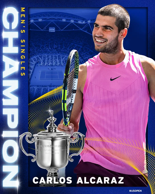 Carlos Alcaraz 2025 US Open Champion