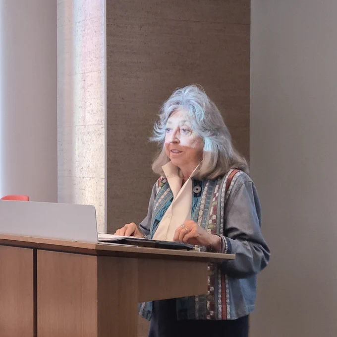 Congresswoman Dina Titus gives a special address during the Cannabis Policy Institute's September 2025 Student Showcase of Cannabis Research and Policy.