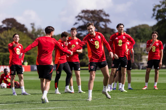 Cymru players preparing for Canada.