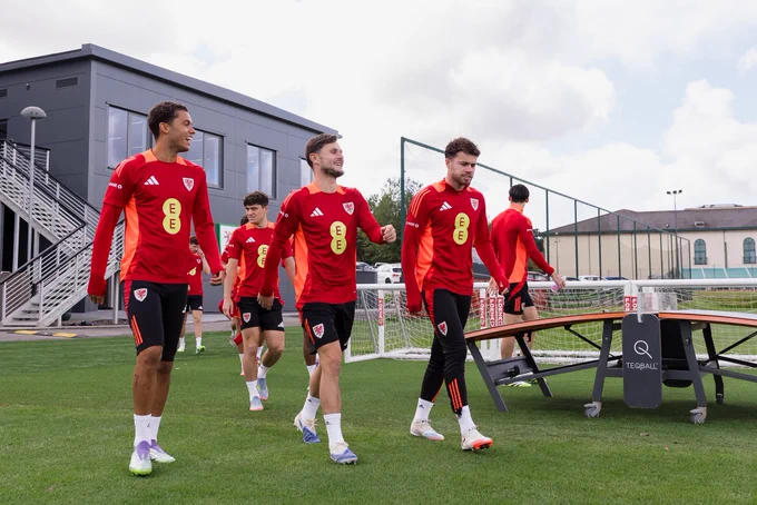 Cymru players preparing for Canada.