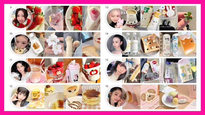 🍎 clearance sale 2.5k/each (harga awal 5k/each)
💐 get ava jpg & png, header non sub, retext  500

9. stella
10. moka
11. wonhee
12. rei
13. gaeul
14. karina
15. kim minju
16. irene