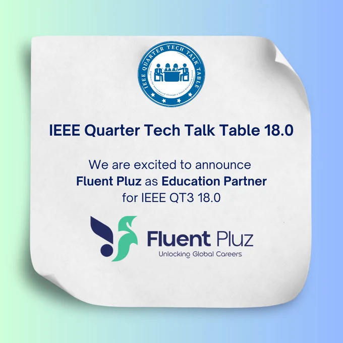We proudly welcome 𝗙𝗹𝘂𝗲𝗻𝘁 𝗣𝗹𝘂𝘇 as the esteemed 𝗘𝗱𝘂𝗰𝗮𝘁𝗶𝗼𝗻 𝗣𝗮𝗿𝘁𝗻𝗲𝗿 for the 18th edition of 𝗤𝘂𝗮𝗿𝘁𝗲𝗿 𝗧𝗲𝗰𝗵 𝗧𝗮𝗹𝗸 𝗧𝗮𝗯𝗹𝗲 (𝗤𝗧𝟯). 🌟

With 𝗙𝗹𝘂𝗲𝗻𝘁 𝗣𝗹𝘂𝘇’s commitment to making Japanese learning accessible for all, this collaboration promises a unique space where technology meets language, innovation meets culture, and learners step into a truly global future.

Together, we are set to foster impactful discussions, transformative learning, and meaningful connections at 𝗤𝗧𝟯 𝟭𝟴.𝟬 🚀