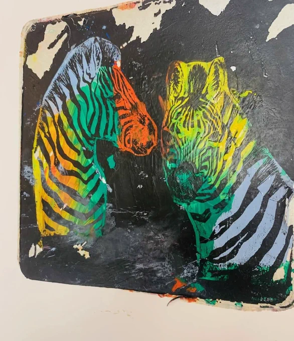 Gelli printing photo.