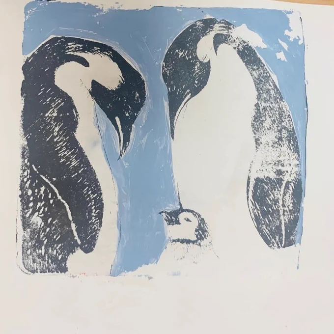 Gelli printing photo.