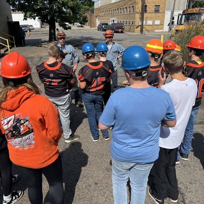 Automation & Robotics students tour Dalton Foundry to see industrial robots in action. 