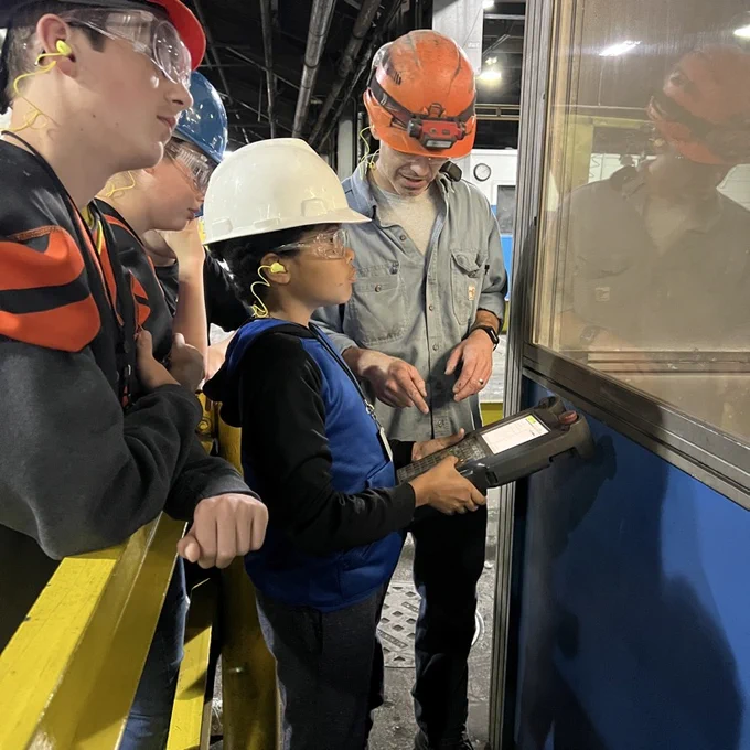 Automation & Robotics students tour Dalton Foundry to see industrial robots in action. 