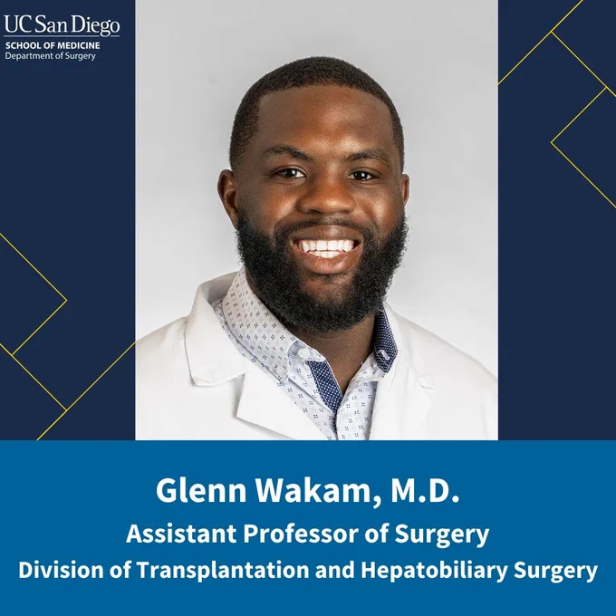 Glenn Wakam, M.D., Assistant Professor of Surgery, Division of Transplantation and Hepatobiliary Surgery   photo of Glenn Wakam