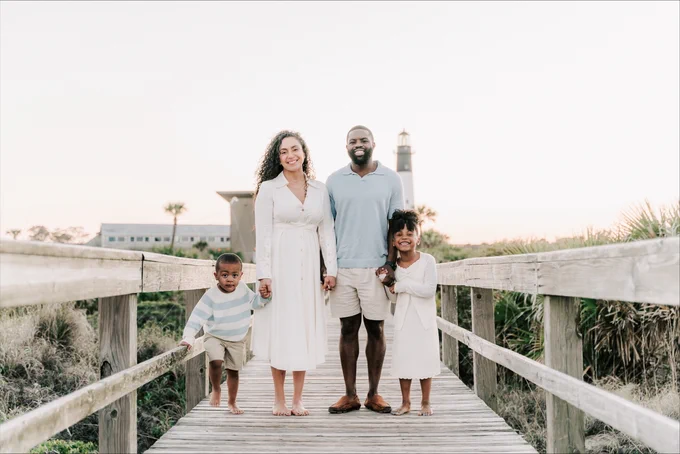 Glenn Wakam and family outdoors
