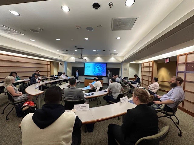 executives in a classroom