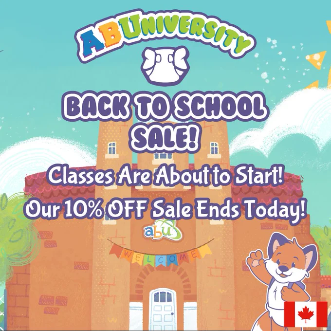 ABUniversity Back to School Sale! Classes are about to start! Our 10% Sale Ends Today!