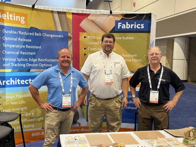 Taconic at CamX 2025 in Orlando Florida. Taconic is a world leader in the production of high performance PTFE and specialty coated fabrics, tapes and belts for composite applications. 