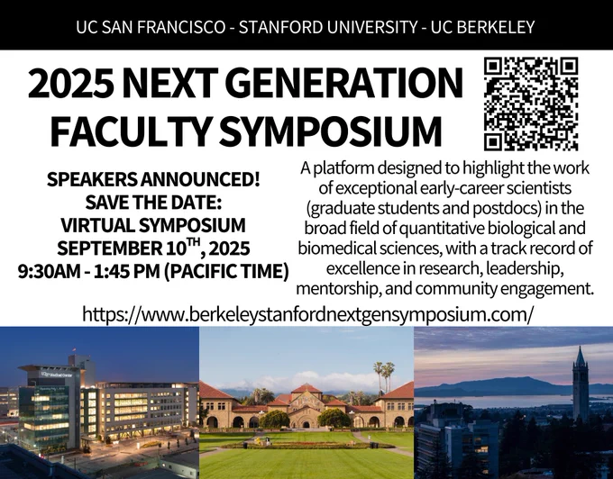 2025 Next Generation Faculty Symposium registration flyer: https://czbiohub.zoom.us/webinar/register/WN_I5xR9QzZR7u0hfbHYXD8EA