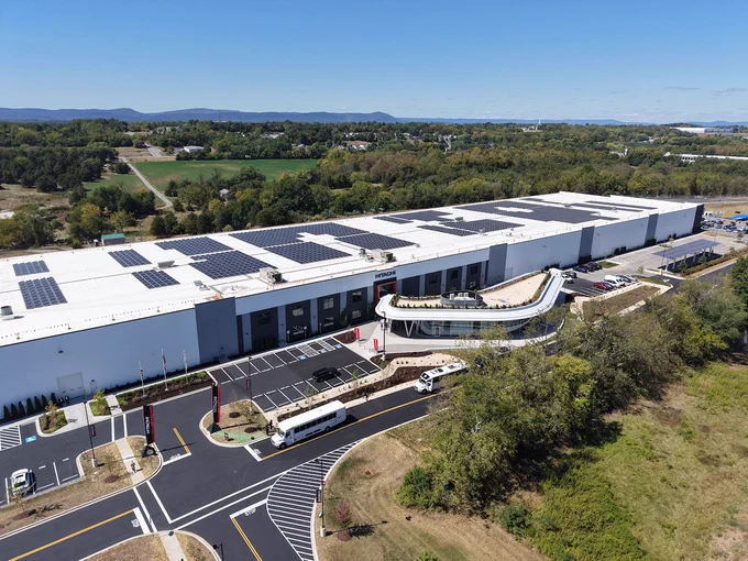 Overhead shot of Hitachi Rail's new Hagerstown factory