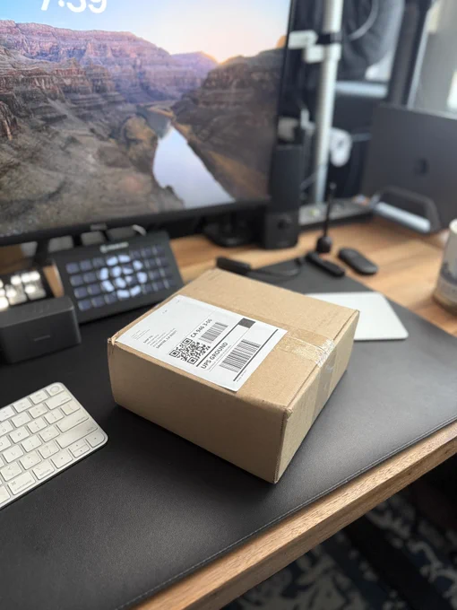 Unopened box with something inside related to Wi-Fi.