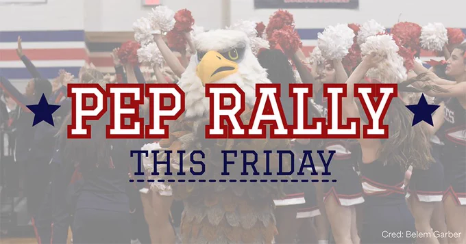 pep rally Friday