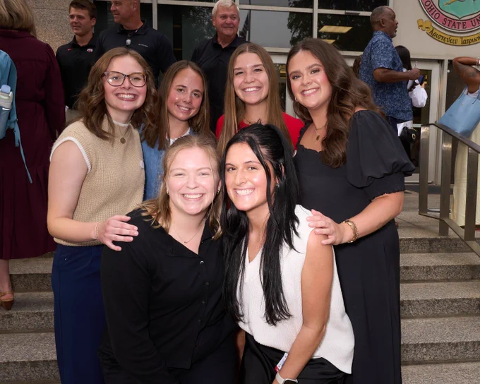 Group photo of our 2nd year ot students (starting top left to right) Sophie, Greer, Sophie, Olivia, (bottom left to right) Abby, and Haley