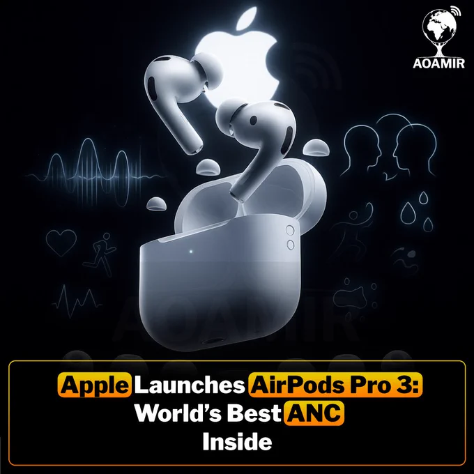 🚀 Apple Launches AirPods Pro 3!

Apple’s AirPods Pro 3 bring personal audio to the next level with the world’s best in-ear Active Noise Cancellation, improved fit, and foam-infused ear tips in five sizes for comfort and stability. They feature heart rate tracking and over 50 workout types in the Fitness app, Live Translation for effortless communication, and upgraded sound with clear vocals and rich bass. With up to 8 hours of battery life and IP57 sweat and water resistance, they’re perfect for workouts or daily use. Pre-orders start today, with availability on September 19, 2025, at $249.

Disclaimer: This image is AI-generated and used for illustrative purposes only.

#AppleLaunch #AirPodsPro3 #NextLevelAudio #TechTrends #AOAMIR

