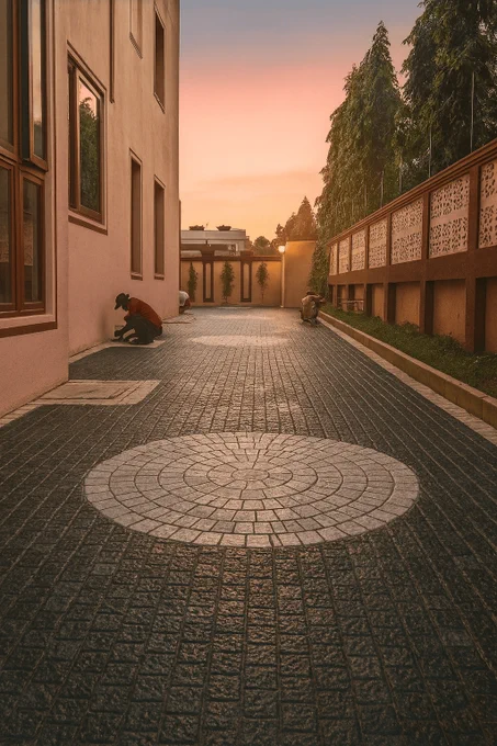 Square cobblestones paving blocks for driveways in Kenya