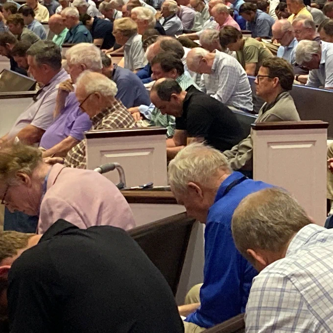 Men gather at The King's Chapel in Raleigh each Tuesday