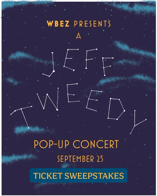 Jeff Tweedy pop-up concert Sweepstakes