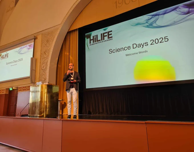 One of the hosts and the Science Days organizers Andreas Scherer, PhD.