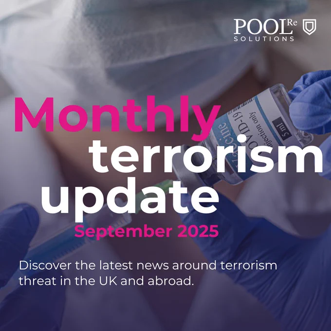 Monthly terrorism update, September 2025. Discover the latest news around terrorism threat in the UK and abroad.
