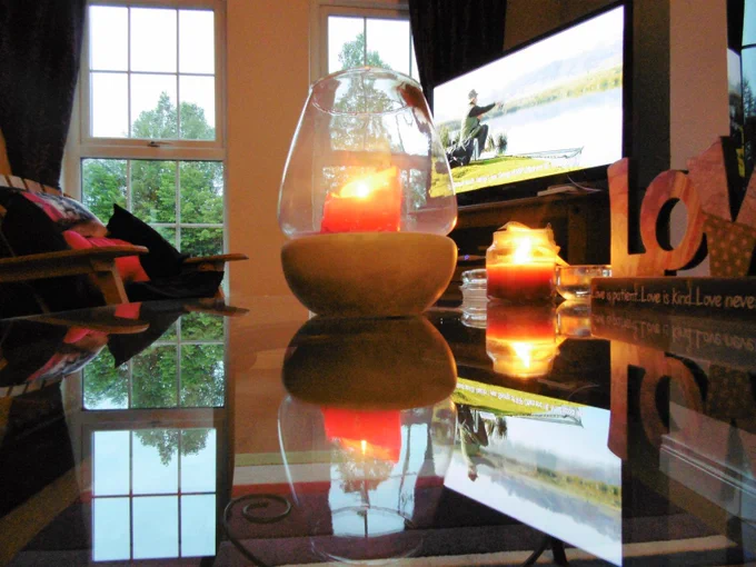 Candle lit by a Senior Mental Health Practitioner.