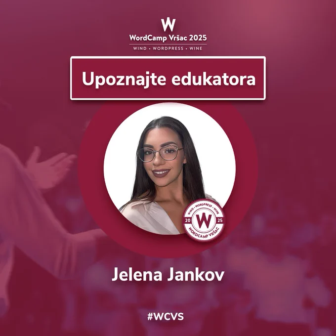 Jelena Jankov, edukator na Kids Camp 