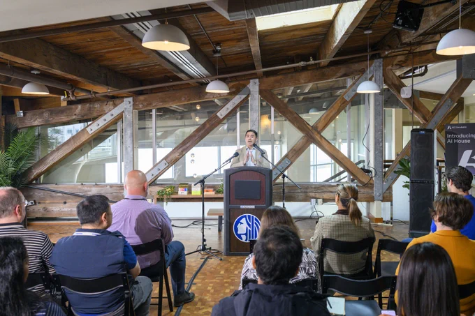 CIO Lloyd speaking at event