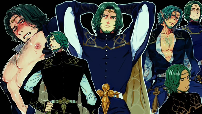 𝐒𝐄𝐓𝐄𝐓𝐇: 𝐅𝐈𝐑𝐄 𝐄𝐌𝐁𝐋𝐄𝐌: 𝐓𝐇𝐑𝐄𝐄 𝐇𝐎𝐔𝐒𝐄𝐒

A priest who assists Archbishop Rhea in running Garreg Mach Monastery and the Central Church of Fódlan. 
Stern, strict, and wise, he dotes on his sister Flayn and is extremely protective of her.

In secret, his real name is Cichol, and Flayn is his daughter passing off as his sister.

- Bisexual. Male lean.
- Semi-limitless, and taboo.
- Breeding, watersports, sweat, age gaps, rough sex, and muscle worship themes present, alongside other kinks. 

Pinned art: nita (pixiv ID: 413145)