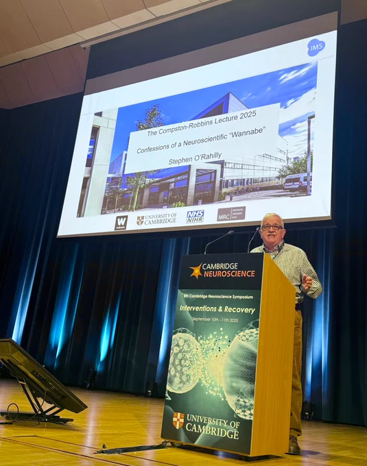 Steve O'Rahilly giving his lecture