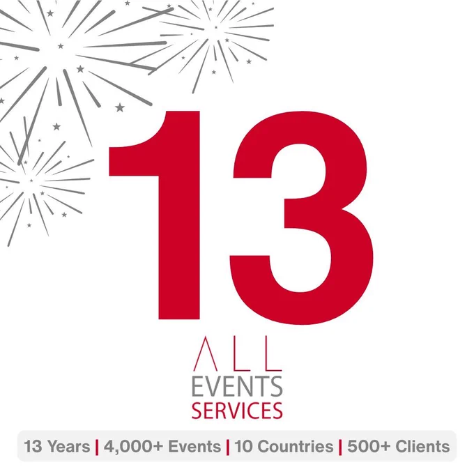 All Event Services Turns 13! 

From humble beginnings in 2012 to proudly delivering world-class event structure solutions across the Middle East today, it’s been one incredible journey. From our very first scaffolding jobs to creating grandstands, stages, and temporary venues for some of the region’s biggest occasions, we’ve grown alongside our clients, partners, and crew.

A huge thank you to our dedicated team whose grit and expertise make the impossible possible, and to our clients who continue to trust us with their vision.

With the additions of AES Automation Solutions, the AES SuperBeam, the AES Doxa Stage, Habeati Studios, and SB Skatepark, and more, our story is only getting bigger. Here’s to the next 13 years of innovation and growth!