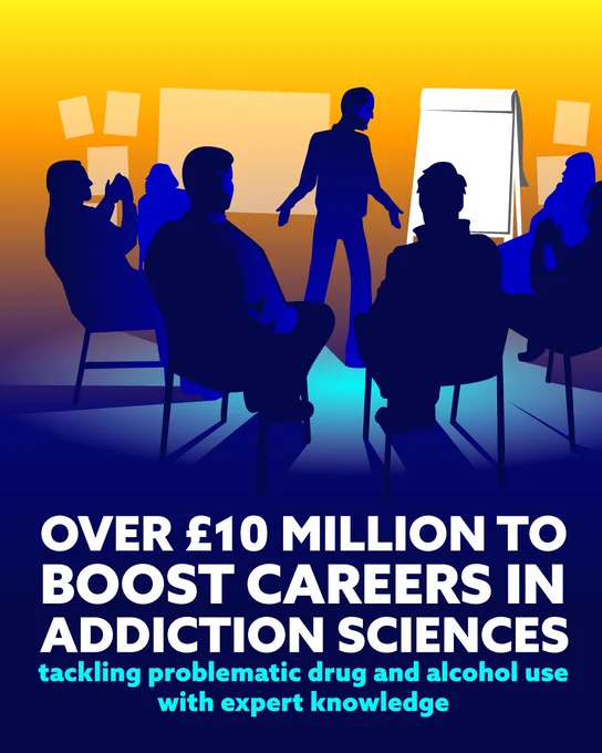 Over £10 million to boost careers in addiction sciences tackling problematic drug and alcohol use with expert knowledge