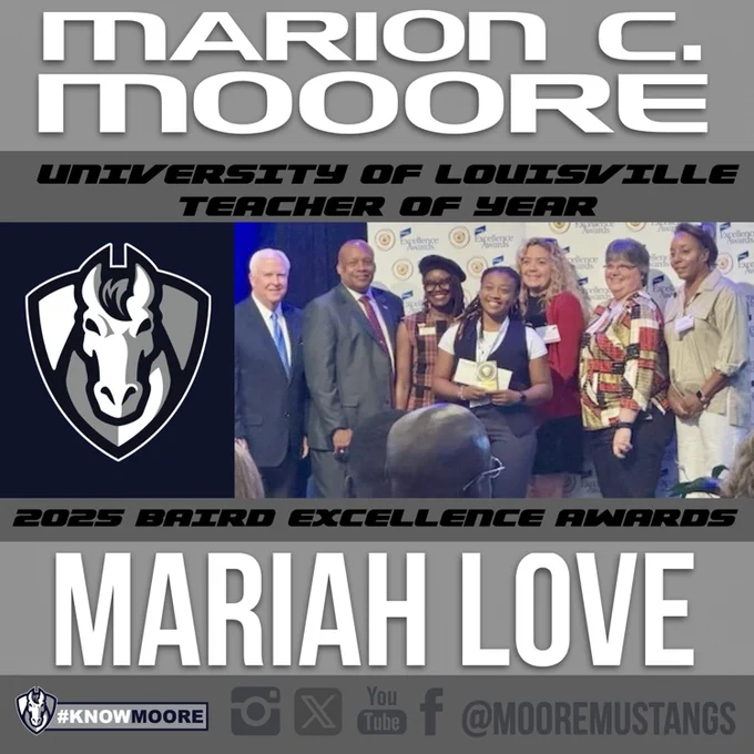 Mariah Love Teacher of Year Recognition