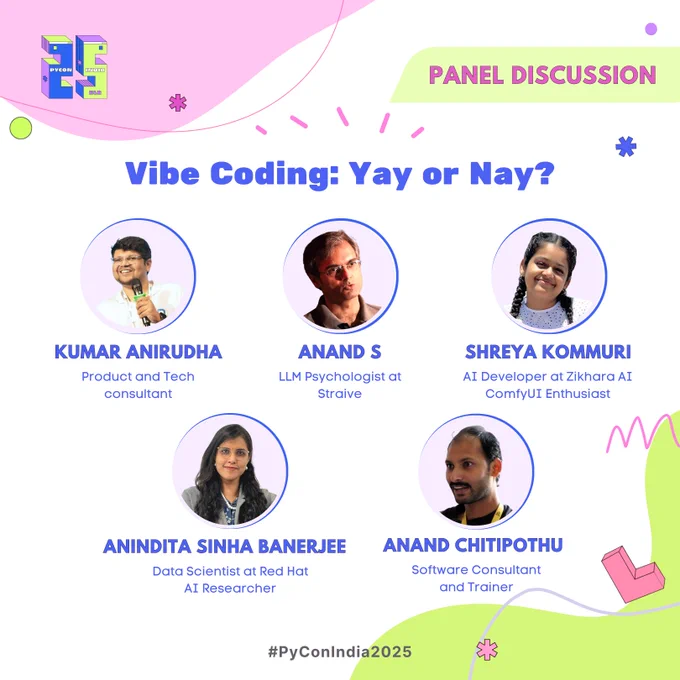 Panel discussion at PyConIndia2025