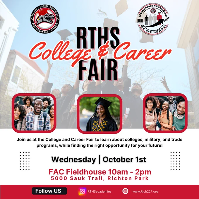 📅 Oct. 1, 2025 | ⏰ 10:00 a.m.–2:00 p.m. | 📍 FAC Fieldhouse Parents of seniors—drop in anytime! ✔️ Meet admissions reps ✔️ Connect with ISAC ✔️ Get FAFSA help. Your senior’s future starts here! 🚀