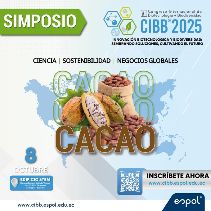 #CIBB2025 #CacaoEcuador #Innovación #Sostenibilidad #CienciaDelCacao