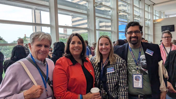 Kim Driscoll, Sharon, Bob and Hemal.