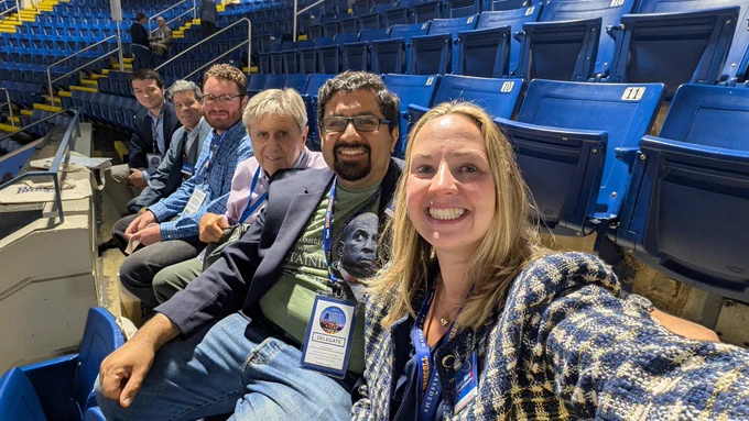 Some third Suffolk Democrats here early. 