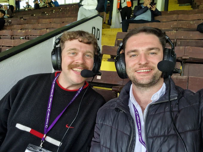 Brad and Sam mic'd up at the Cottage pre-match
