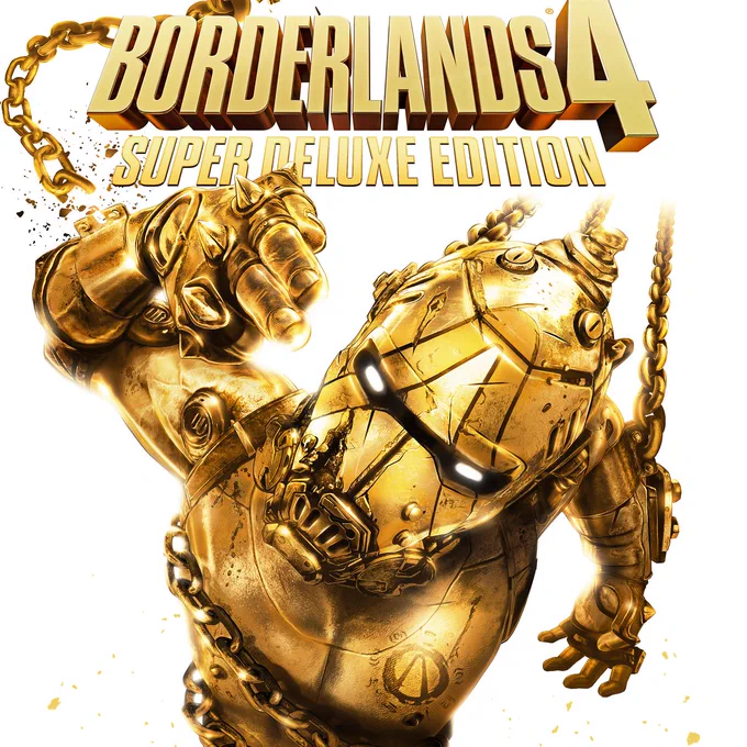 The Borderlands 4 Super Deluxe Edition box art.