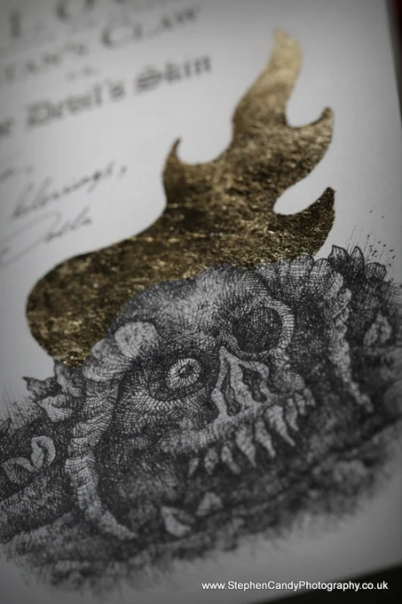 Remarqued copy of "Blood on Satan's Claw" illustrated by Richard Wells.