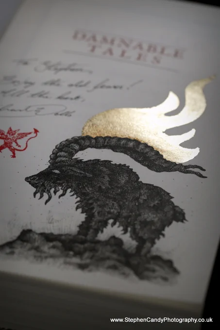 Remarqued copy of "Tales Accursed" illustrated by Richard Wells.